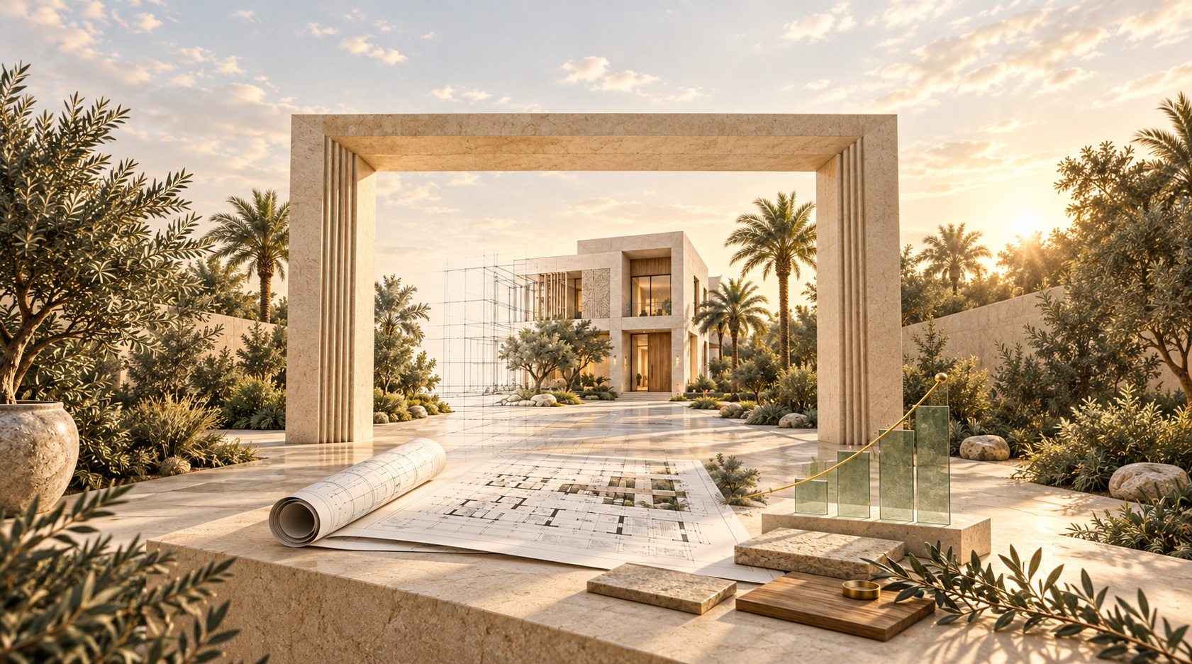تصميم معماري من معيار البناء الذكي